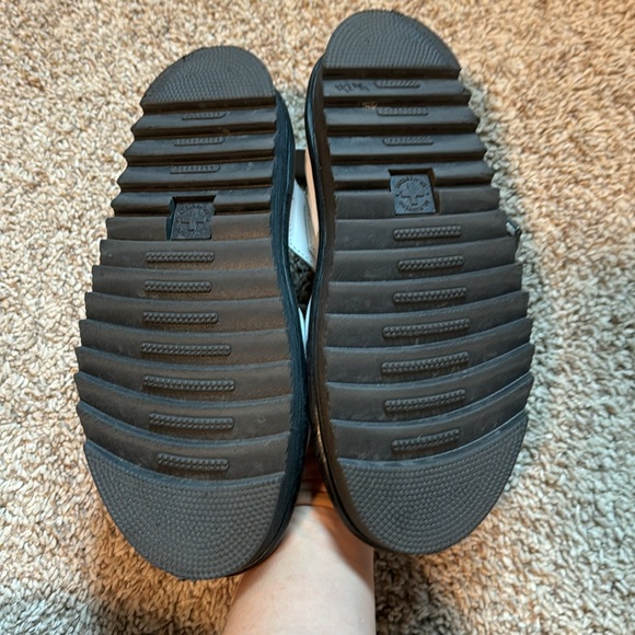 Dr Martens VOSS II WOMEN'S LEATHER STRAP SANDALS Doc Martens White Chunky - Picture 9 of 10